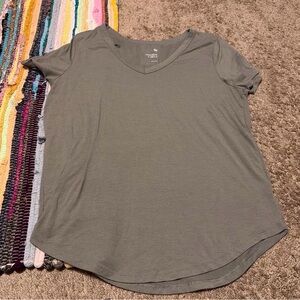 SO Gray V-Neck Women's Tee